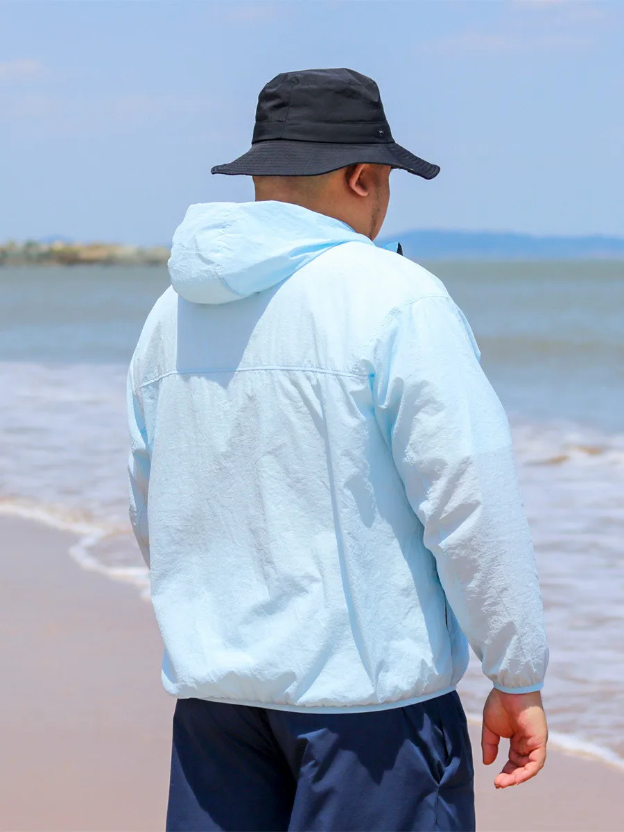  UPF 50+ ʰ淮 Ų Ʈ - Ŀ 극Ŀ ڿܼ  Ŷ, ĵ ⼺  ƿ, XL  4XL