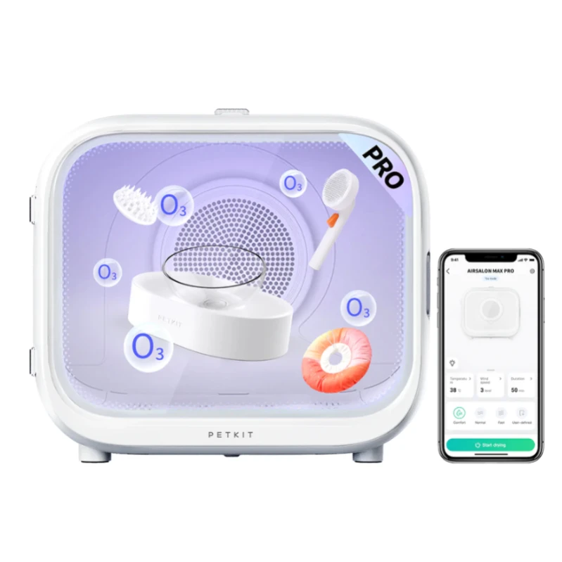 Petkit Airsalon Max Pro Cabina Di Asciugatura Automatica Per Animali Domestici Cat Dryer Box Controllo App Temperatura Intelligente 360 Asciugatura