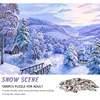 High Quality 70cm*50cm 1000pcs Jigsaw Puzzle the snow Adult Stress Relief Beautiful Landscape Painting Puzzle 1