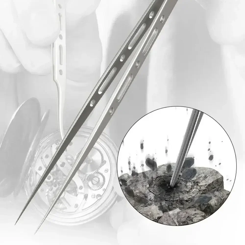 MECHANIC G-15 G-11 Stainless Steel Extra Hard Anti-Magnetic Tweezers For Phone Repair Fingerprint Precision Flying Wire tools