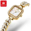 OLEVS 9987 Quartz Fashion Watch Square dial Stainless Steel 1