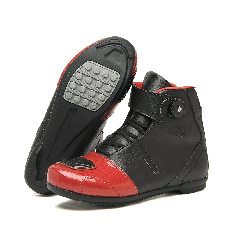 

Motorcycle Shoes Men Women Rubber Sole Motocross Boots Motorbike Bike Riding Shoe Self-Locking Sneakers