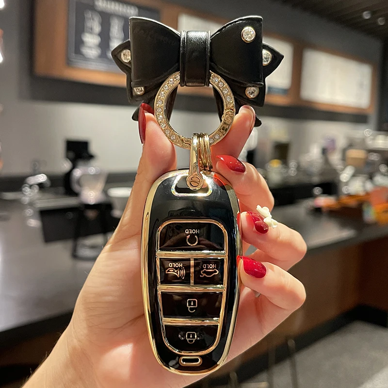 5 Pulsanti Tpu Remote Car Key Case Cover Per 2022 2021 2020 Hyundai Sonata Santa Fe Tucson Keyless Smart Key Shell Fob Portachiavi