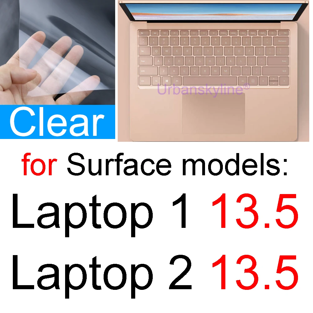 Premium Clear Screen Protector Film for Microsoft Surface and Laptop Series
