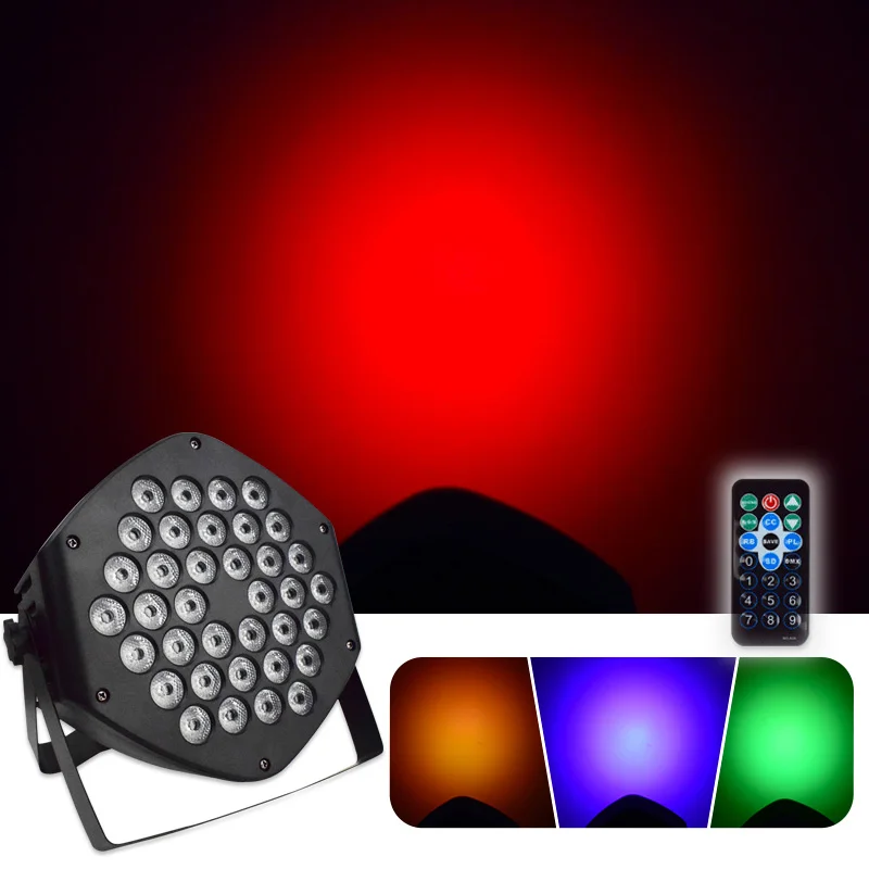 

36 LED Stage Lights Sound Activated Par Light RGB With Remote DMX Controlled DJ Uplighting For Events Festival Party Concert