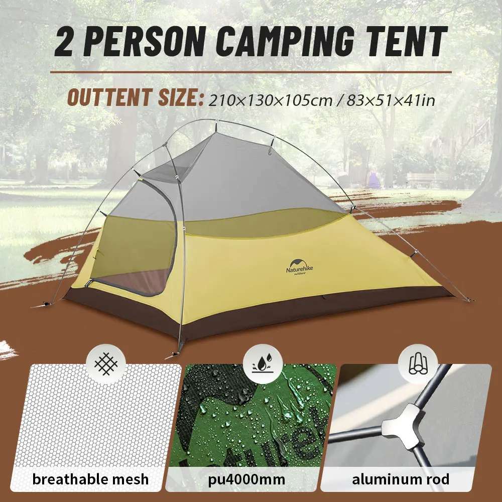 Naturehike Cloud-up 1 Ultralichte Kampeertent voor 1 Persoon Naturehike Cloud-up 1 Ultralichte Kampeertent voor 1 Persoon