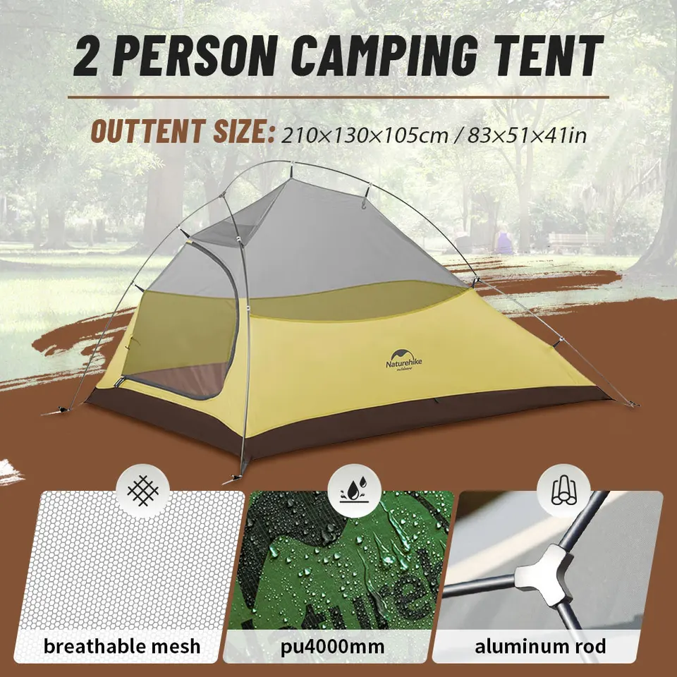 Surf&TailorMOAT TravelerSet-up2 スー Naturehike Cloud Up 2 People Tent Ultralekki namiot