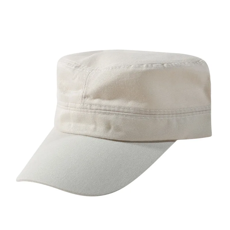1 Stück Modische Unisex-Mütze in Fünf Farben, Verstellbar, Klassischer Stil, Schlichte Flache Vintage-Armeemütze, Kadetten-Militärpatrouillenmütze – Detail 25