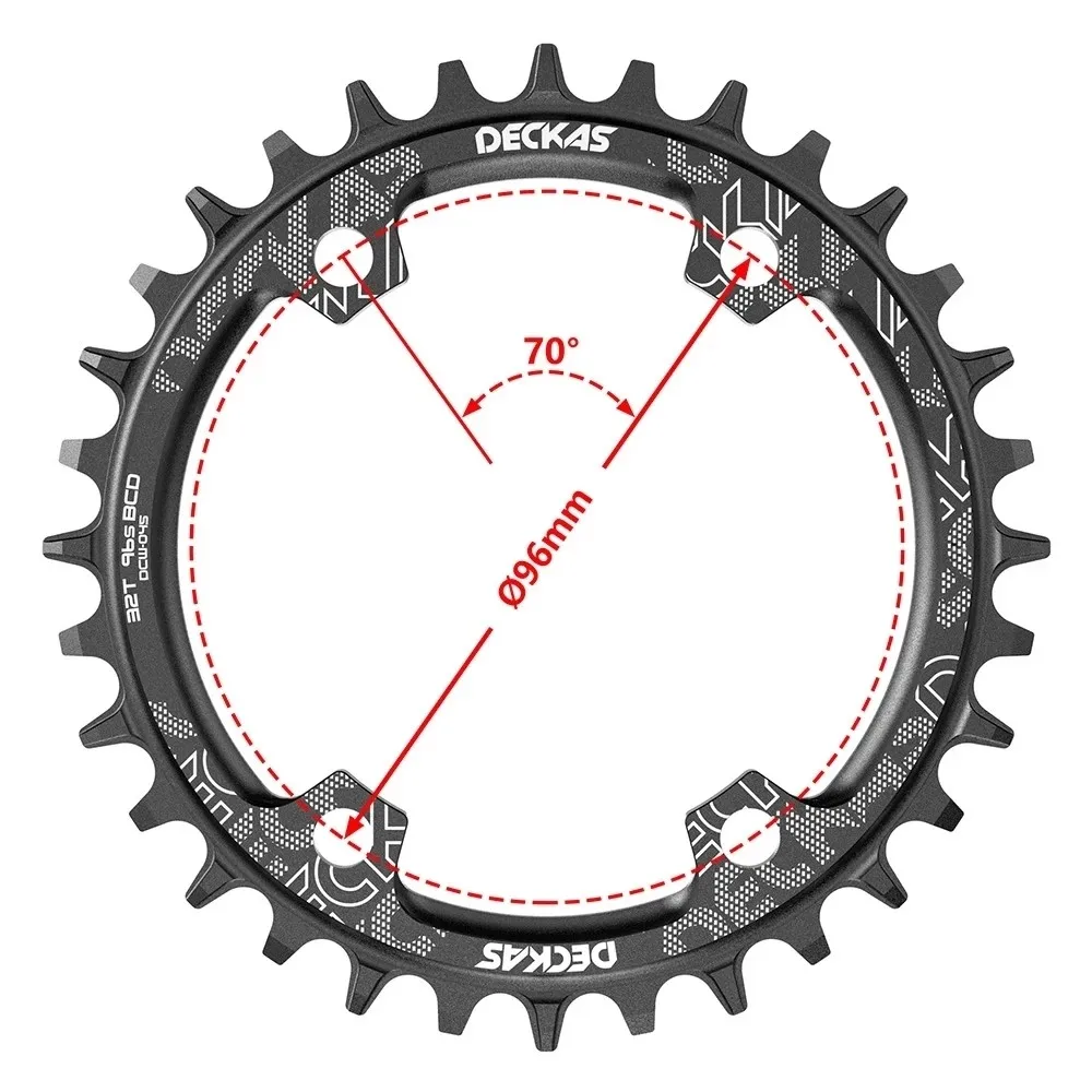 Bike Chainring Bike Crank Bicycle Parts Deckas 96bcd Round Mountain bicycle Chainring BCD 96mm 32/34/36/38T Crown Plate Parts For M7000 M8000 M4100 M5100 bike crank