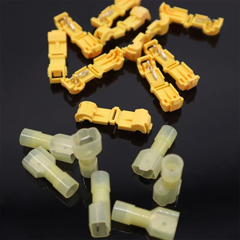5Set / 60Pcs 와이어 클립 스냅 스플 라이스 터미널 압착 와이어 커넥터 방수 빠른 전기 커넥터 T-탭 클립 터미널