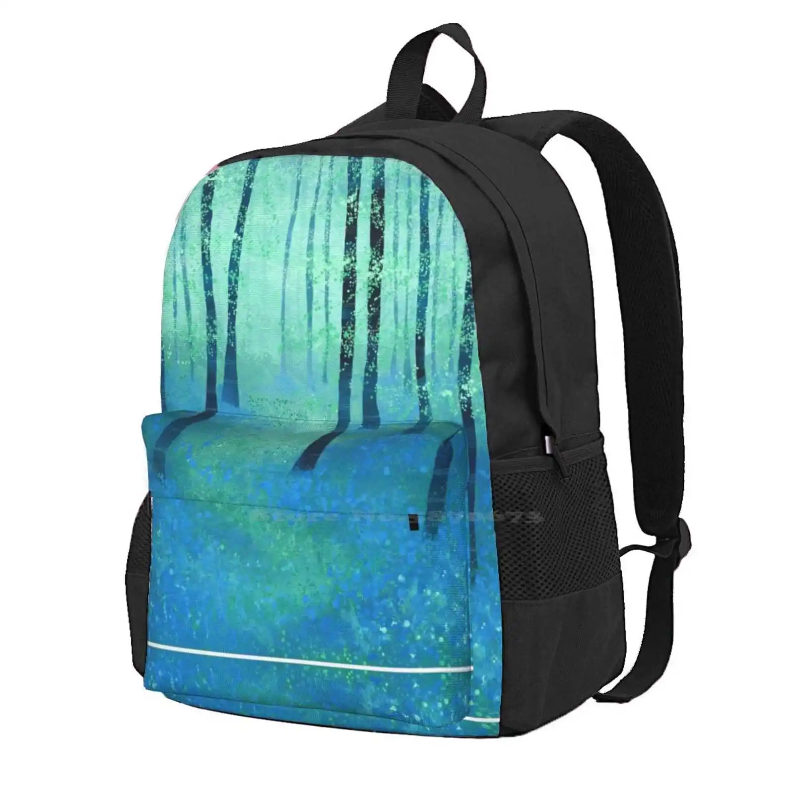 

Bluebells , Challock Large Capacity School Backpack Laptop Bags Bluebells Easter England Kent Landscape Spring Squirrell Trees