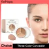 Three Color Concealer Eyeshadow Full Cover Black Eye Circles Long Last Matte Contour Repair Foundation Professional Makeup Cream 1