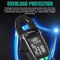 MASTFUYI pince multimètre de courant alternatif numérique 10000 compte multimètre ampèremètre testeur de tension amplificateur de voiture Hz capacité NCV Ohm outil 6