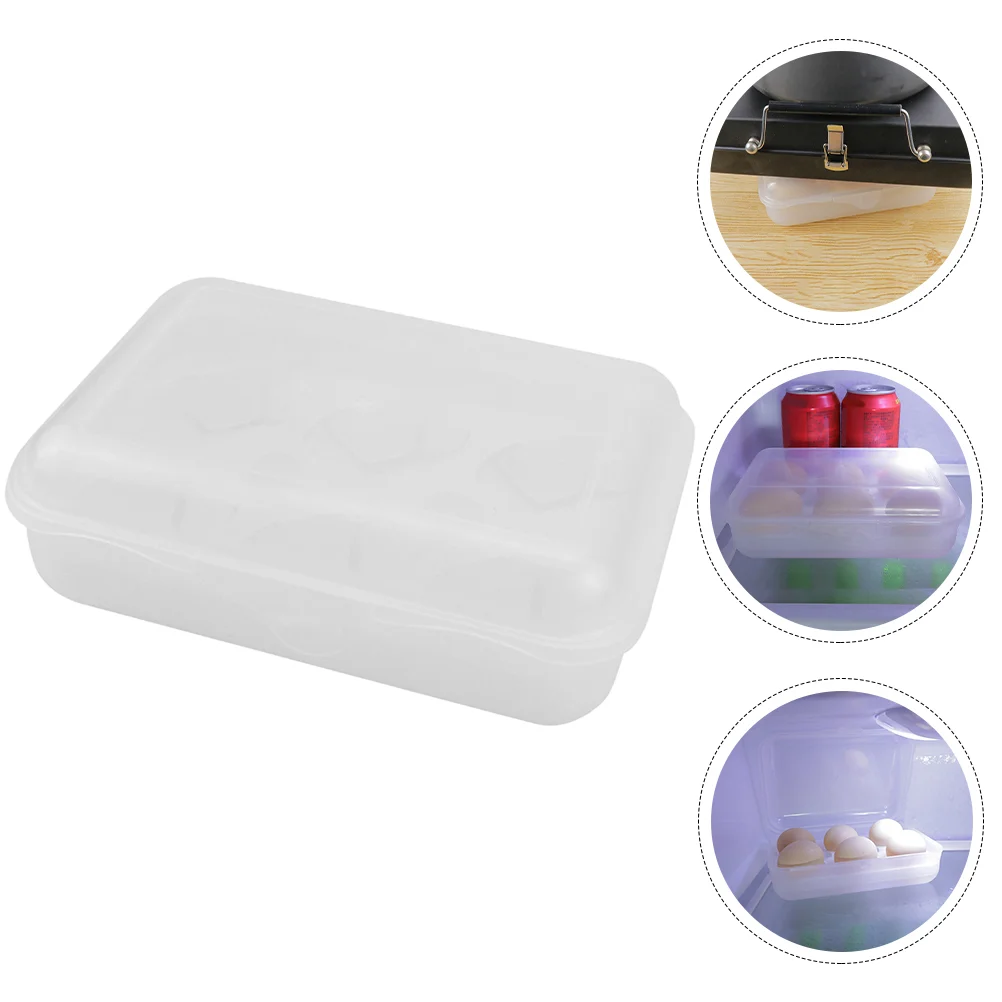 

Pressure-proof Egg Carton Household Container Reusable Portable Desktop Kitchen Tray Holder Clear Transparent Refrigerator