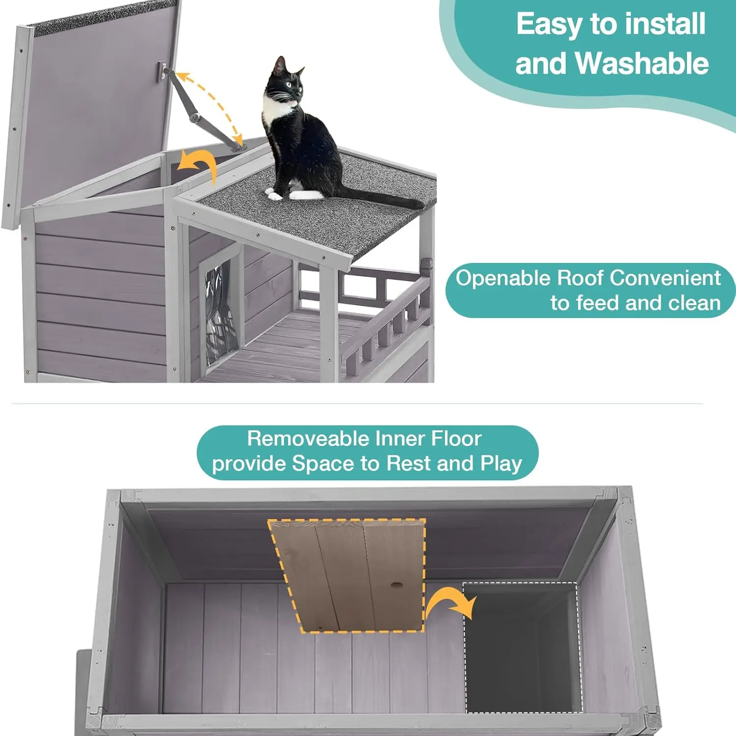 Outdoor cat house image 4
