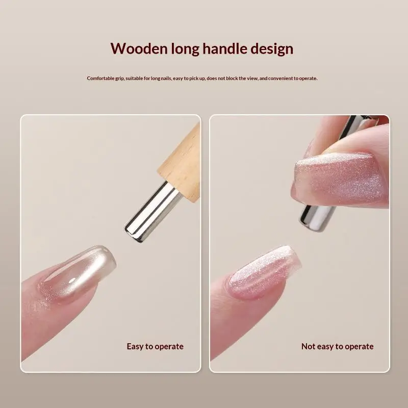 캣아이 네일 마그네틱 스틱 4 in 1 도구, 살롱용 강력 자석(스틸볼 포함), 전..