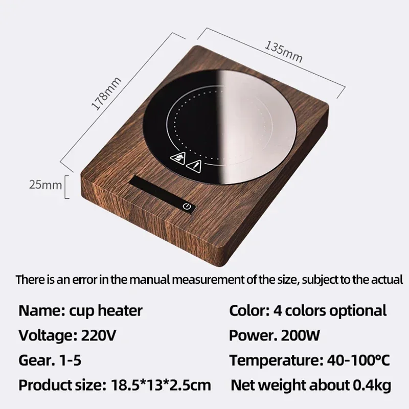 Coffee Mug Cup Warmer Coffee Mug Heating Coaster Mini Portable Smart Thermostatic Hot Plate Milk Tea Water Heating Pad Heater 6