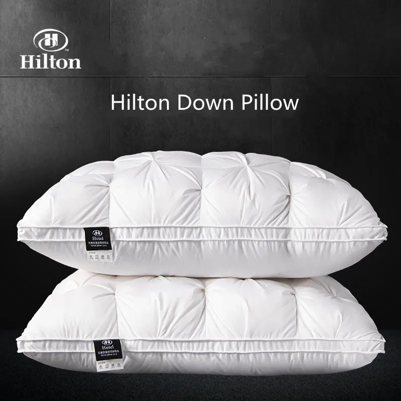 High-end down comfortable pillow5-star hotel pillow down pillow core cotton white goose down 3-dimensional cervical pillow core