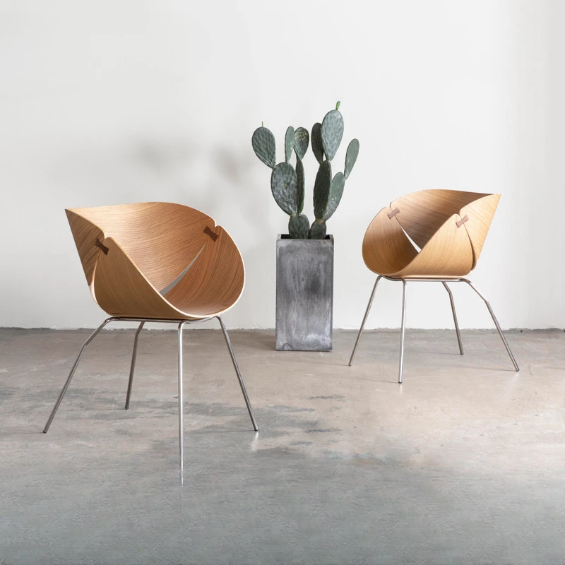 

Ginkgo Chair Modern Simple Solid Wood Living Room Home Backrest Dining