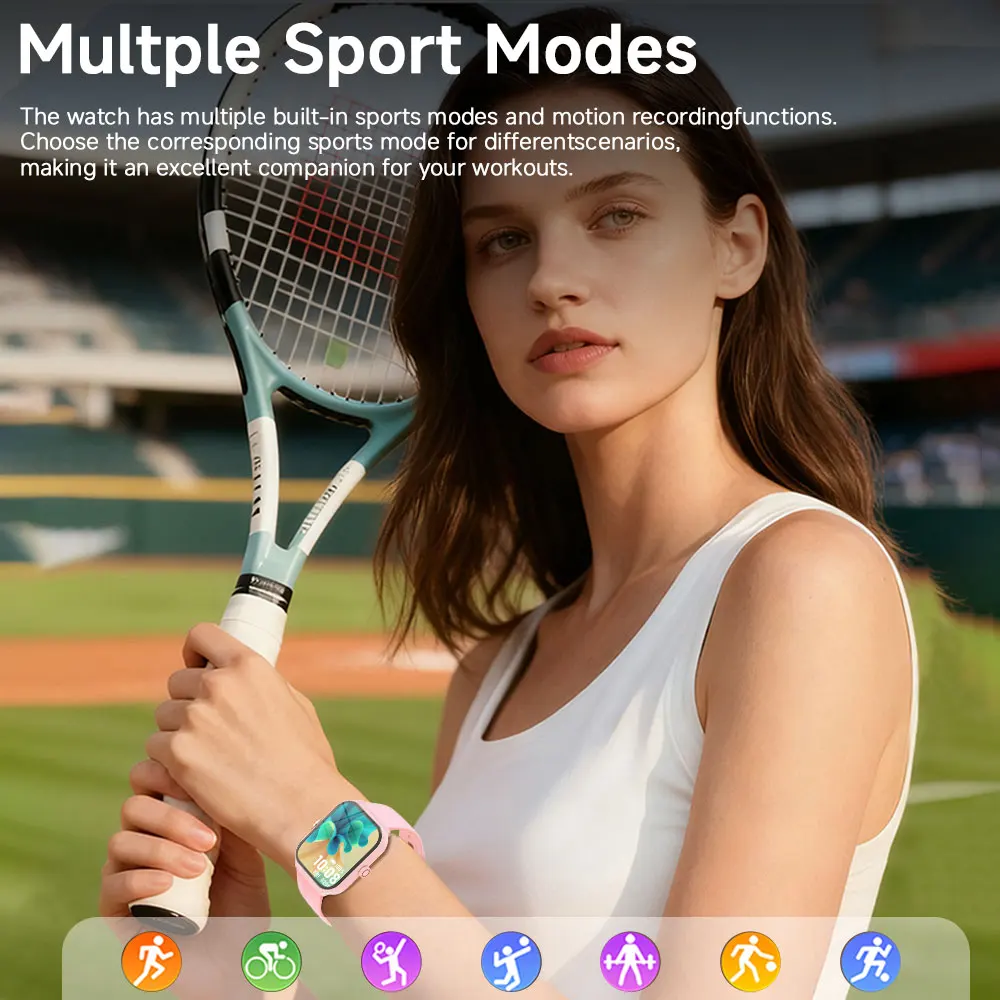 Smartwatch With Wireless Calling And Voice Assistant Sports Modes_voghion.com