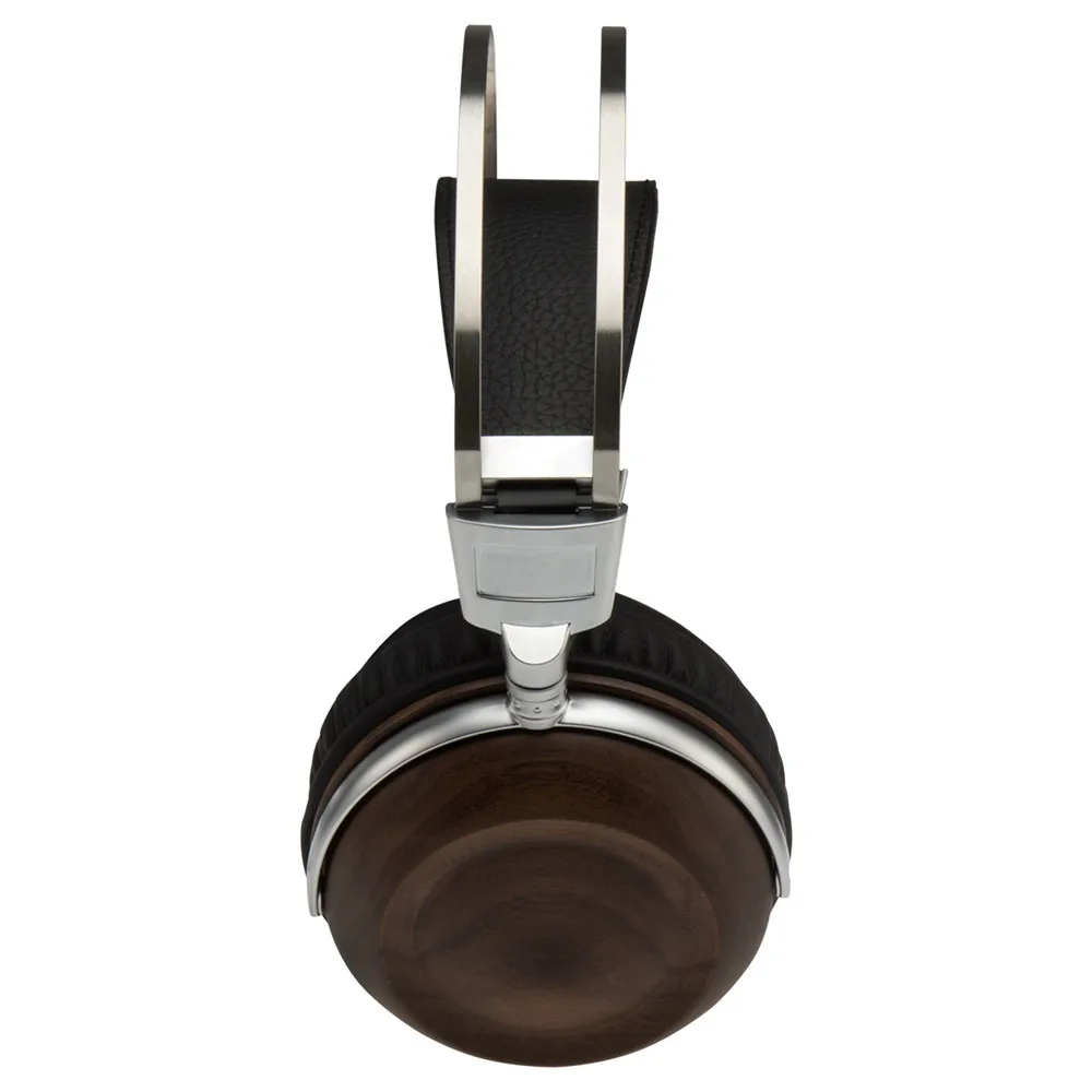 Monitoring HIFI Headphones 50mm  Dynamic Wooden Earphone Over-the -Ear Bass Stereo Studio Audio Monitoring Metal Headset