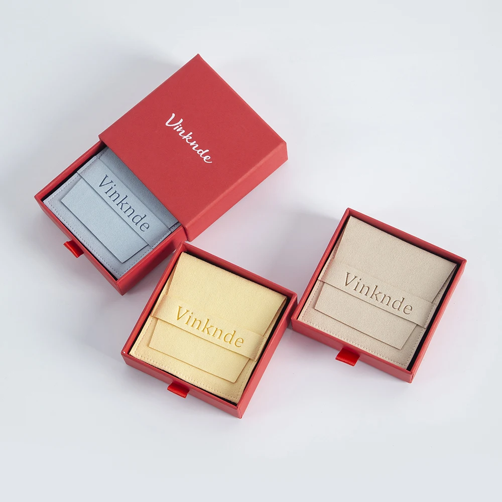 24er-Set 7x9x3cm Schmuckschubladenboxen mit individuellem Logo und Beutel, Schmuckverpackungen für Ringe und Ohrringe, Großpackung Kartons – Detail 9