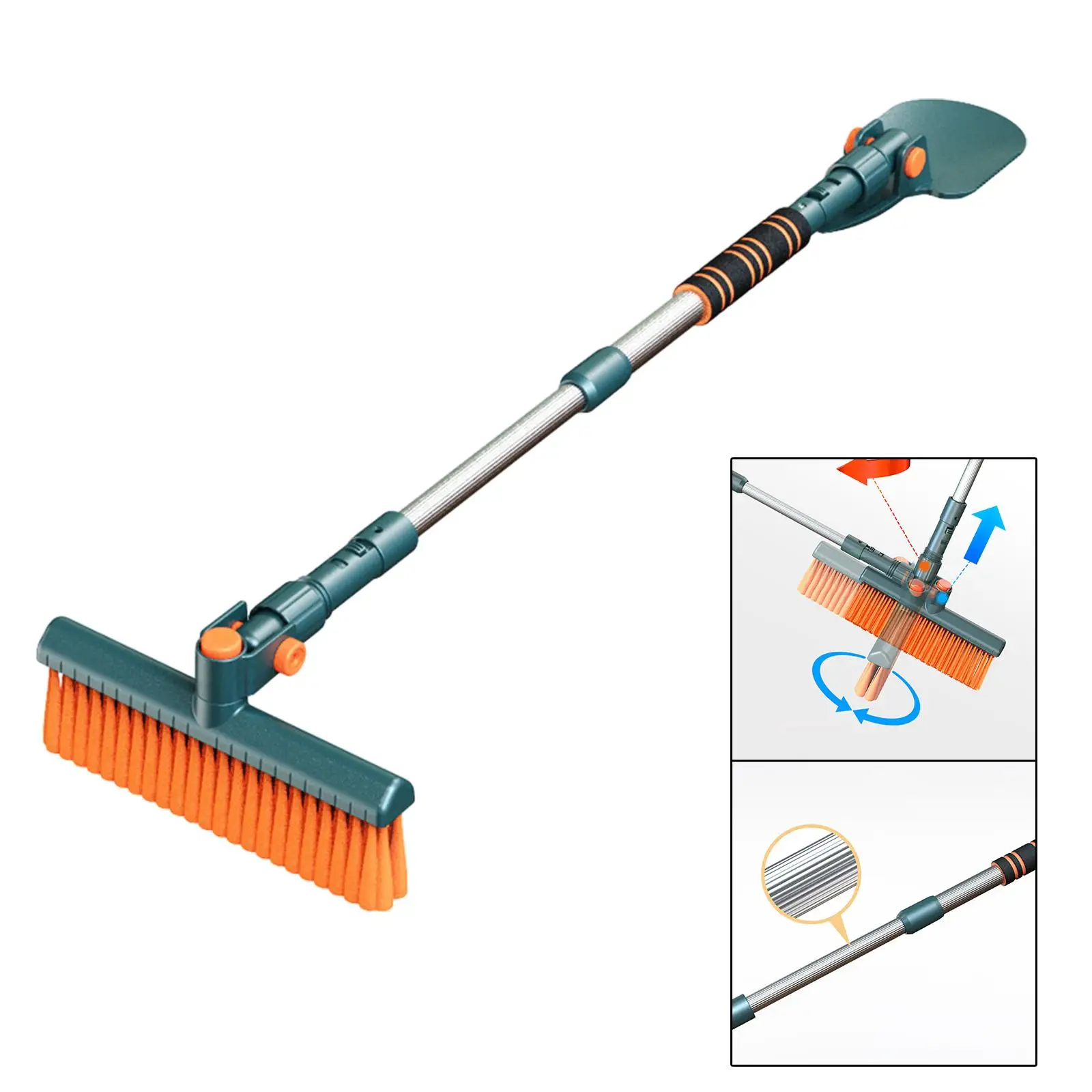 Ice Snow Brush Portable Rotatable Scratch Free Heavy Duty Winter Tool Car Snow