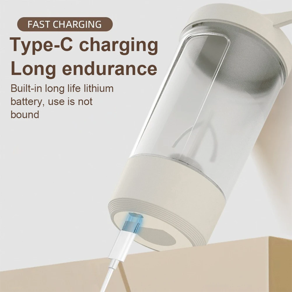 400ml Self-Stirring Shaker Cup USB Charging Shaker Cup For Protein Shake Meal Replacement Shake Portable Sport Mixing