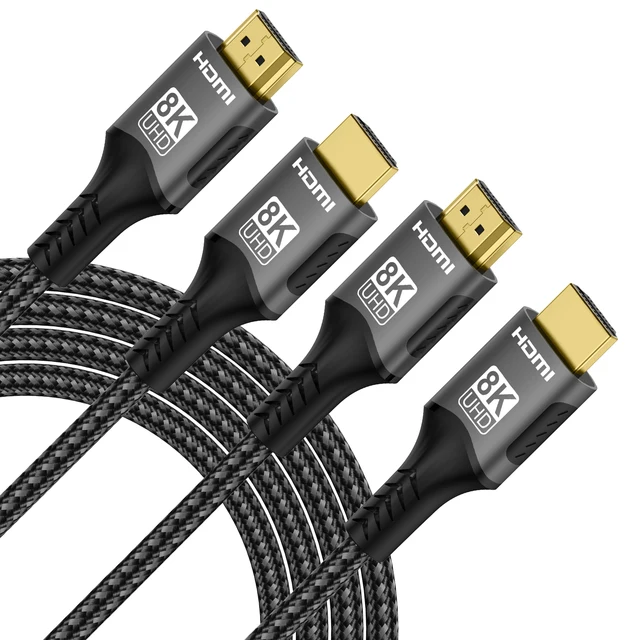 Cavo Hdmi 1 Metro 2160p Cavo HDMI 4K Premium V2.0 Da 1 Metro - Supporto 2160P, 3D, HDR, ARC, Connettori Oro Premier Hyper - Foto 8