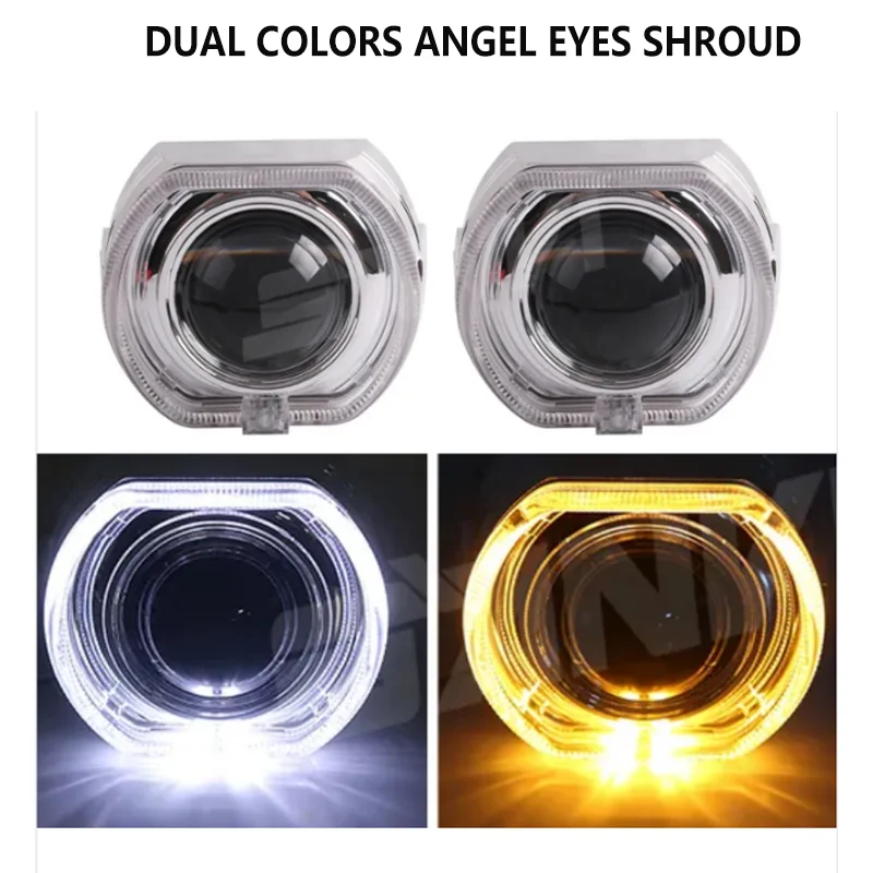 SANVI S8 2PCS Bi LED Projector Lenses H1 Bulb 9005 9006 H4