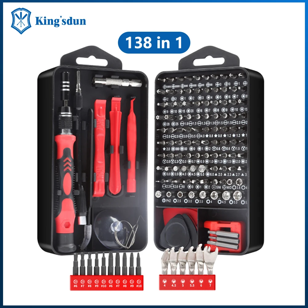 138 In 1 Schroevendraaier Set Precieze Reparatie Tool Kit Computer Pc
