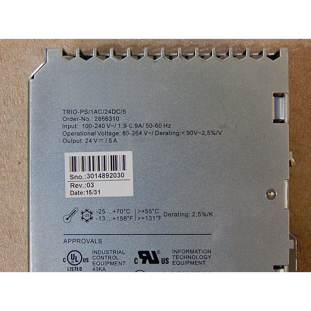 2866310 TRIO-PS/1AC/24DC/5-2866310 TRIO POWER Switching Power Supply Works Perfectly Fast Ship High Quality 6 2866310 TRIO-PS/1AC/24DC/5-2866310 TRIO POWER Switching Power Supply Works Perfectly Fast Ship High Quality - Image 4