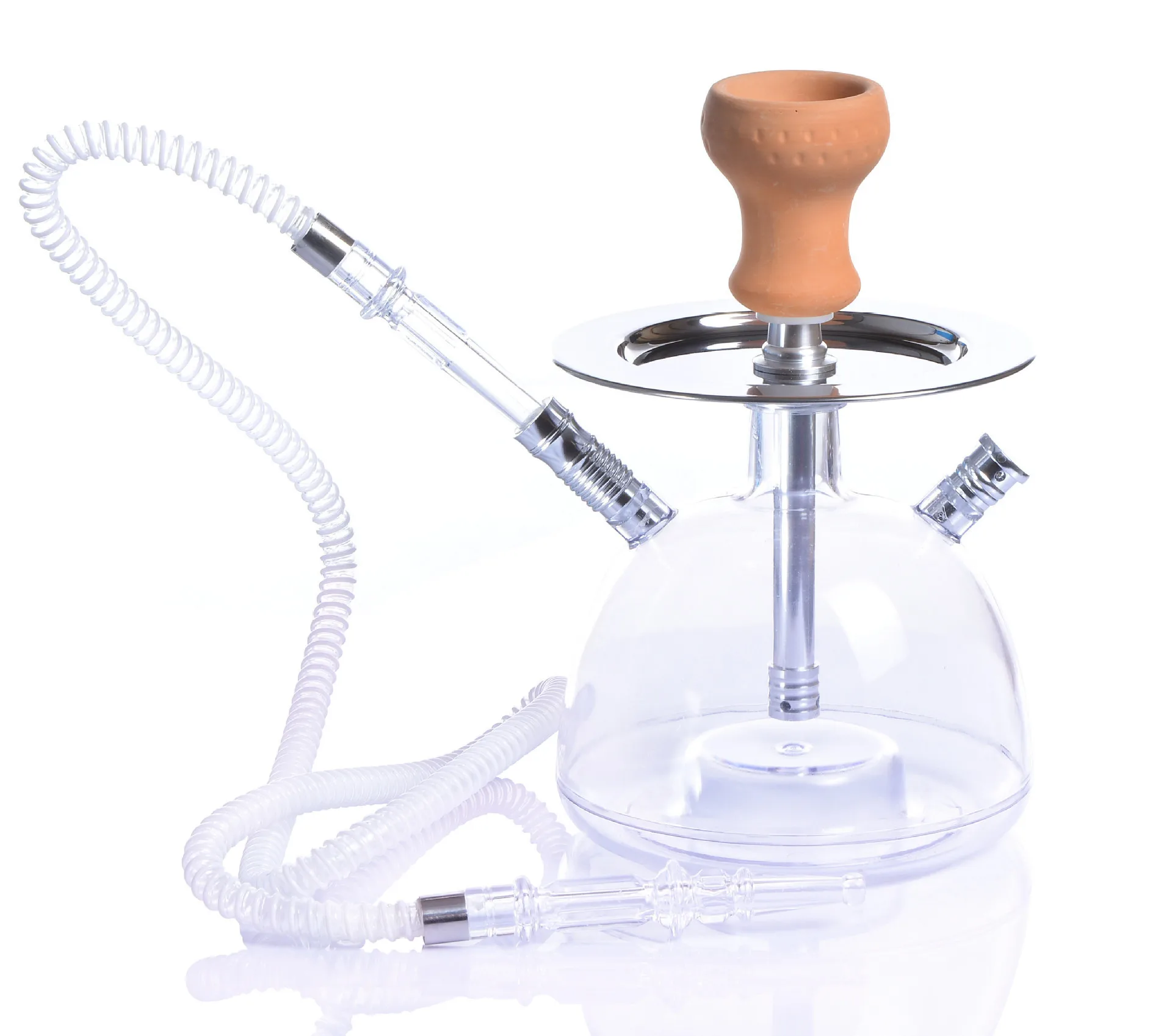 Acrylic LED Shisha Hookah Set with Ceramic Bowl and Metal Tongs Bongs in Australian