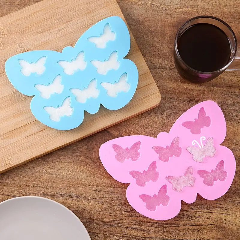 2 Pcs Butterfly Mold Silicone Butterfly Shape Butterfly Ice Cube