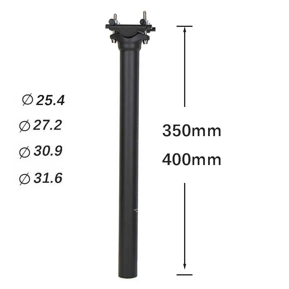 Bicycle Seat Post Carbon Light 25.4/27.2/30.9/31.6mm MTB/Road Bike Seatpost 300/350/400mm