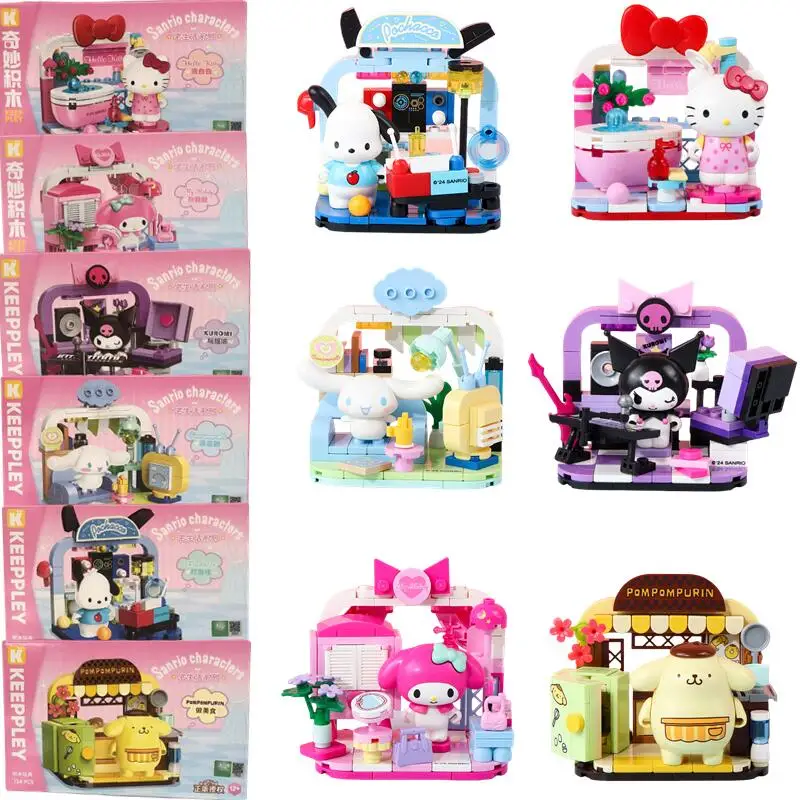 puripuri0617さん用おまとめ2品 Keeppley Building Block Sanrio HelloKitty Kuromi My Melody