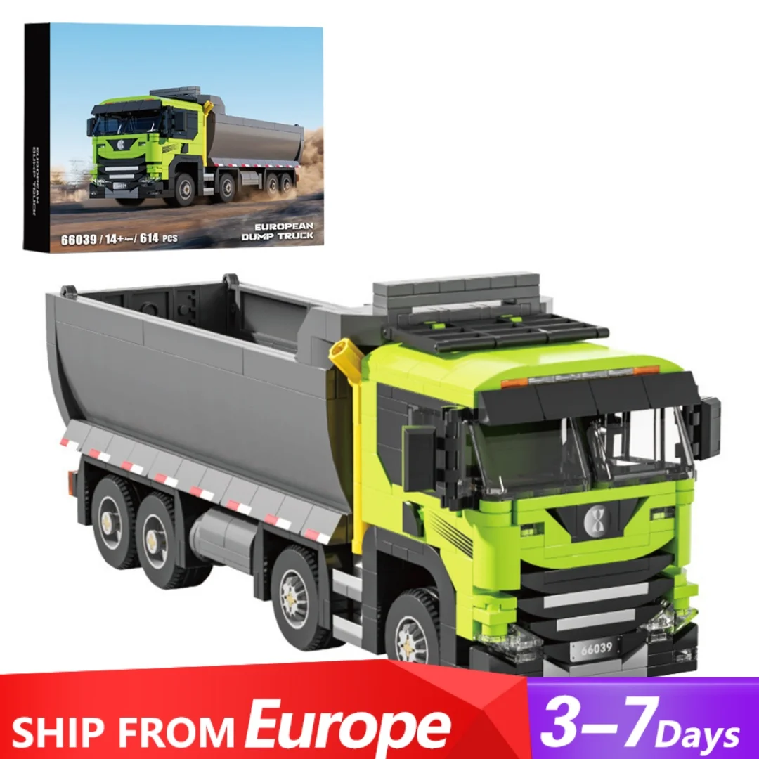 Klemmbausteine 614PCS Technik Heavy-duty Muldenkipper Auto Modulare Bausteine Set, Fahrzeug Modell Kit Kreative Desktop Dekoration Spielzeug geschenke