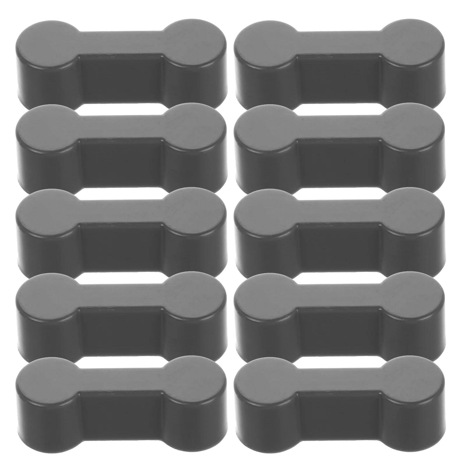 20 Pcs Train Track Buckle Wood Dog Bone Expansion Wooden Accessories Dark Grey Child