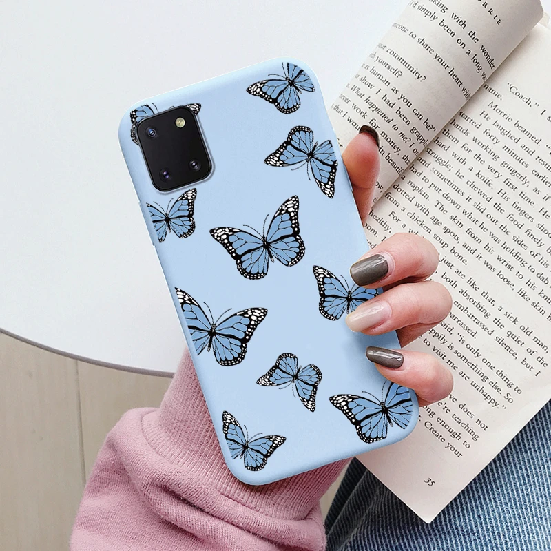 Floral Butterfly Soft TPU Phone Cover - Stylish Protective Case for Samsung Galaxy Note 10 Lite