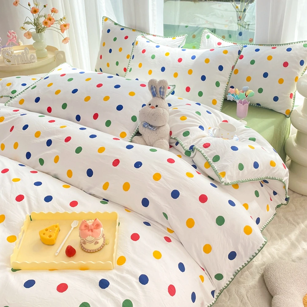

Nordic Sling Bed 150 Bedding Sets INS Print Blogger Duvet Cover Set Quilt Cover Bed Sheet Quilt Sets Queen Size Comforter Sets