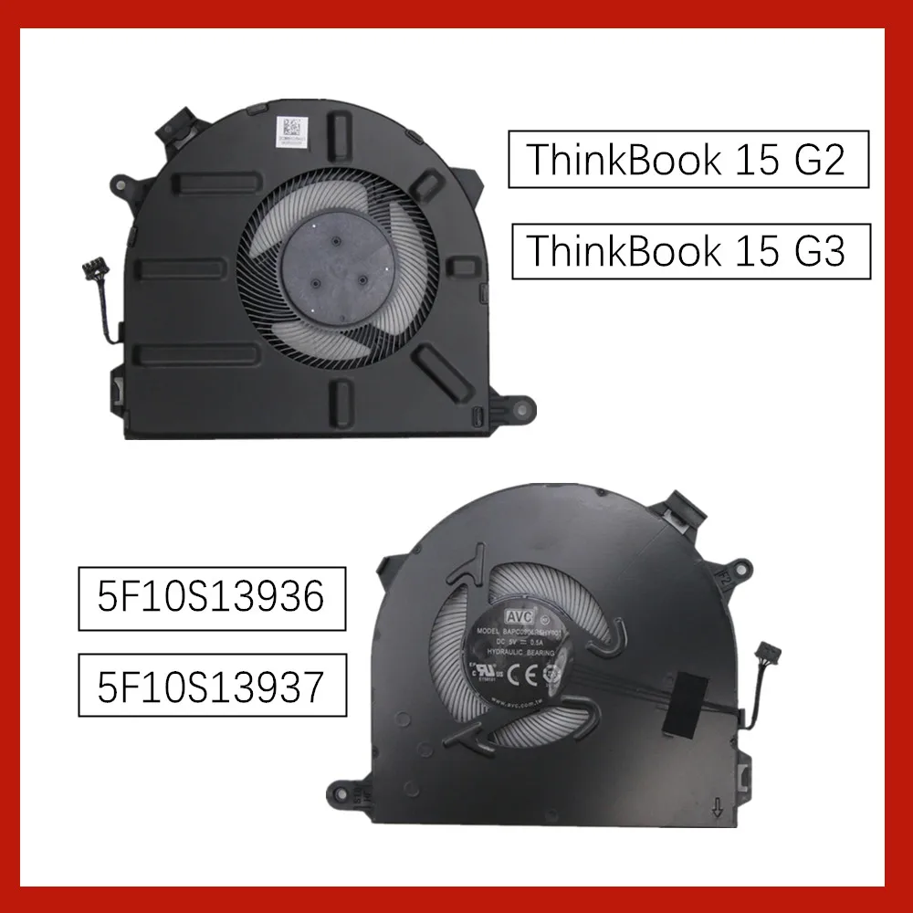 

For Lenovo ThinkBook 15 G2 G3 Laptop Radiator FAN Cooling Fan 5F10S13936 5F10S13937 BAPD0906R5HY001