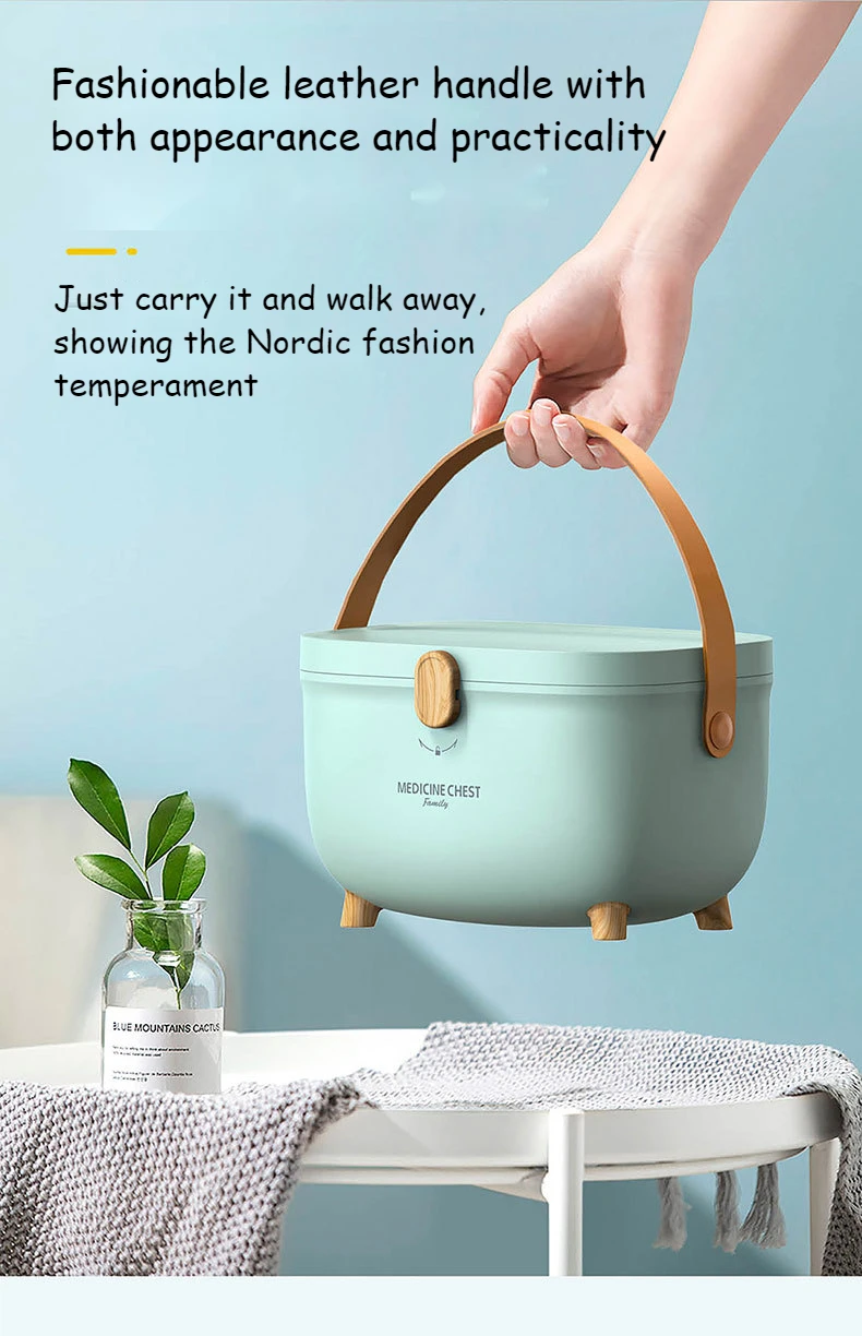 Xiaomi Youpin Oval Double Layer Environmental Protection ABS Plastic Medicine Storage Box Multifunctional Family Kit Portable