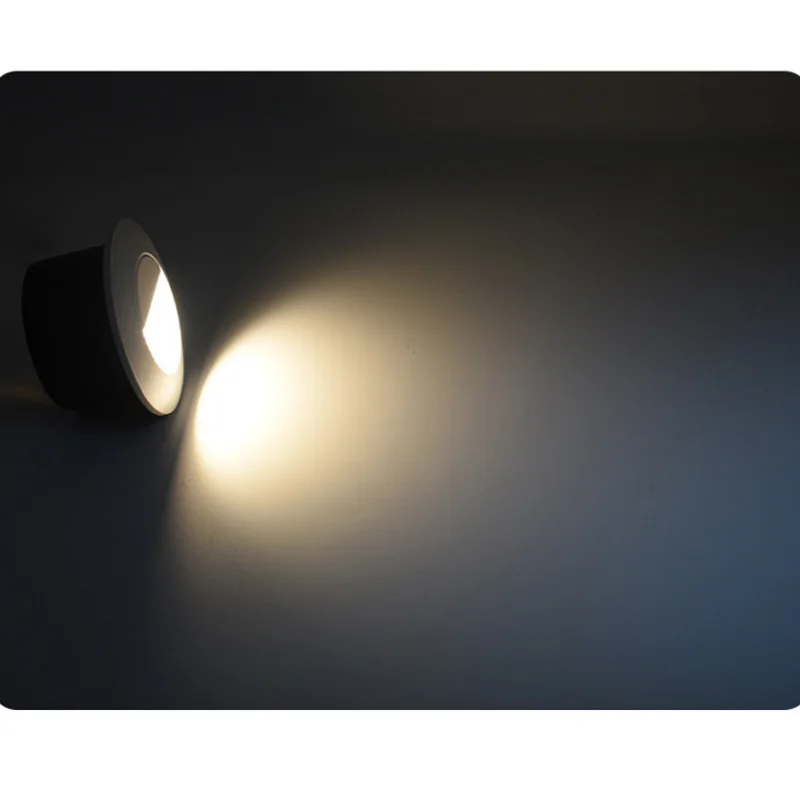 Outdoor Waterproof IP65 Dimmable Led Stair Light 5W Recessed LED Step Lamp Pathway Wall Corner Lamps AC85-265V Wall Light DC12V 6