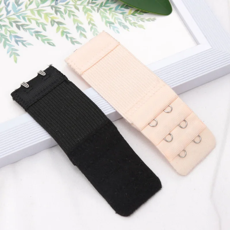 Women 3Pcs Bra Extenders Extension Underwear Accessories Elastic Bra Lengthen Expander 3 Row Buckle Adjustable Hook Intimate DIY