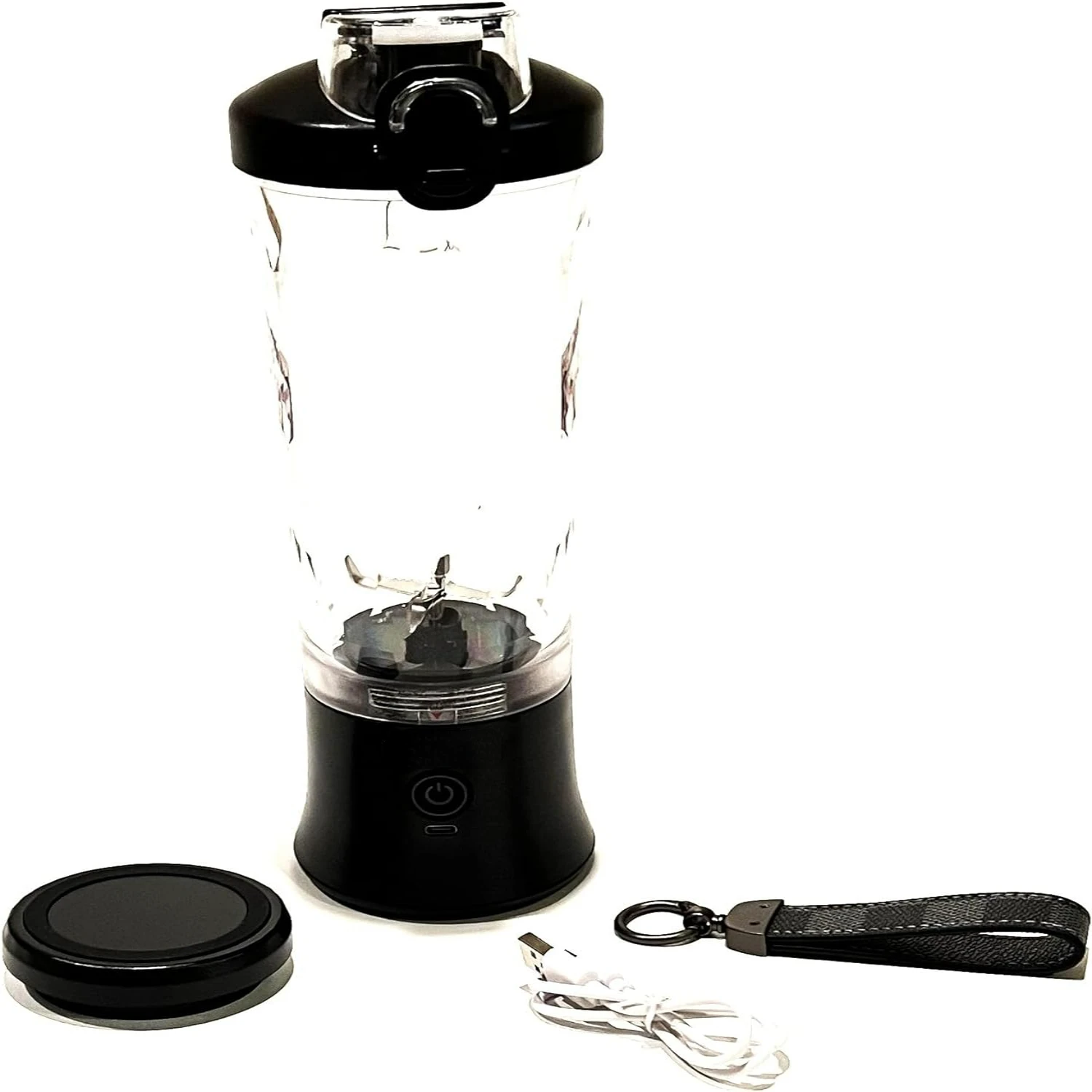 Stay Energized and Healthy with the Convenient, Stylish, and Portable Black MuSOKI 600ML Blender-Effortlessly Blend Your Favor