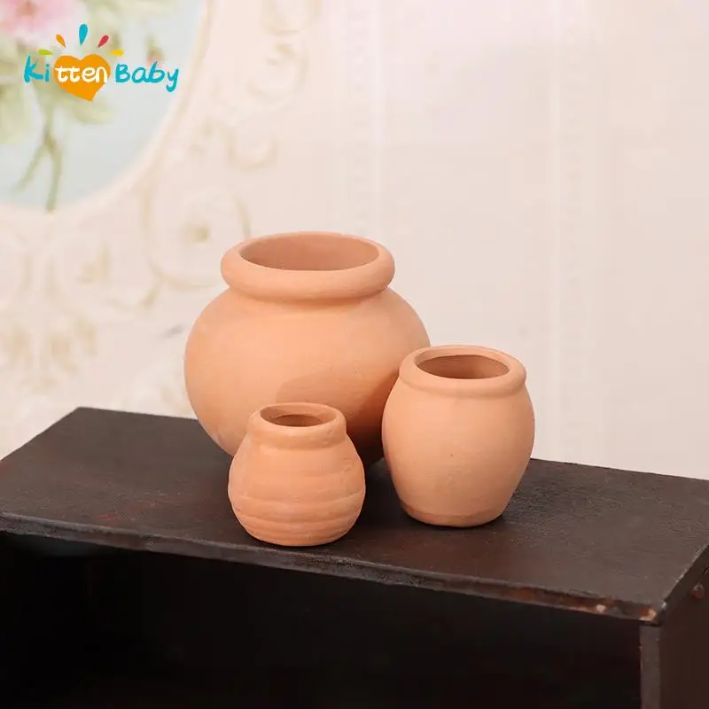 

1:12 миниатюры для кукольного домика, декоративная ваза, мини-горшок с терракотовыми цветами, кукольный домик «сделай сам», кухонная банка для хранения еды, сцена «сделай сам», ролевая игра