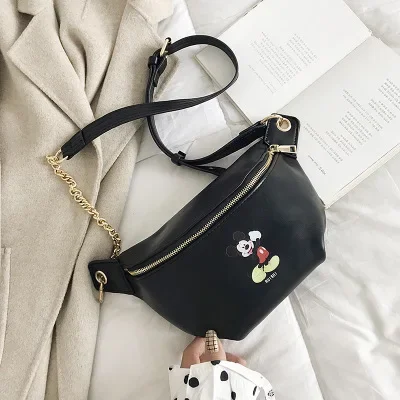 Disney Mickey mouselady messenger bag women shoulder bag minne Waist pack chest