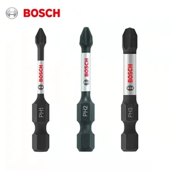 Bosch Original 3 Pieces Screwdriver Bit 50mm PH1 PH2 PH3 Impact High Robust Electric Drill Screwdriver Set for Bosch GO1 GO2