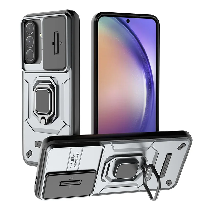 Protective Slide Camera Lens Phone Case - Durable Armor Back Cover for Samsung Galaxy A56 5G