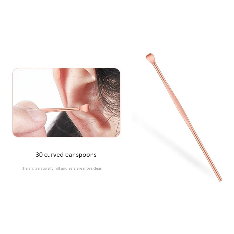 

Earwax Spoon Digger & Ear Tweezers With LED Light, Ear Wax Removal Tool For Kids & Family Gift 8 PCS/Set